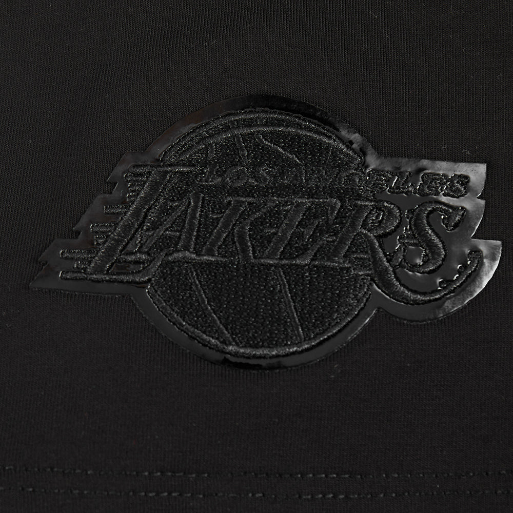 NBA LOS ANGELES LAKERS CLASSIC 3BK WOMEN'S SS SLIM FIT TEE (BLACK) - Image 6