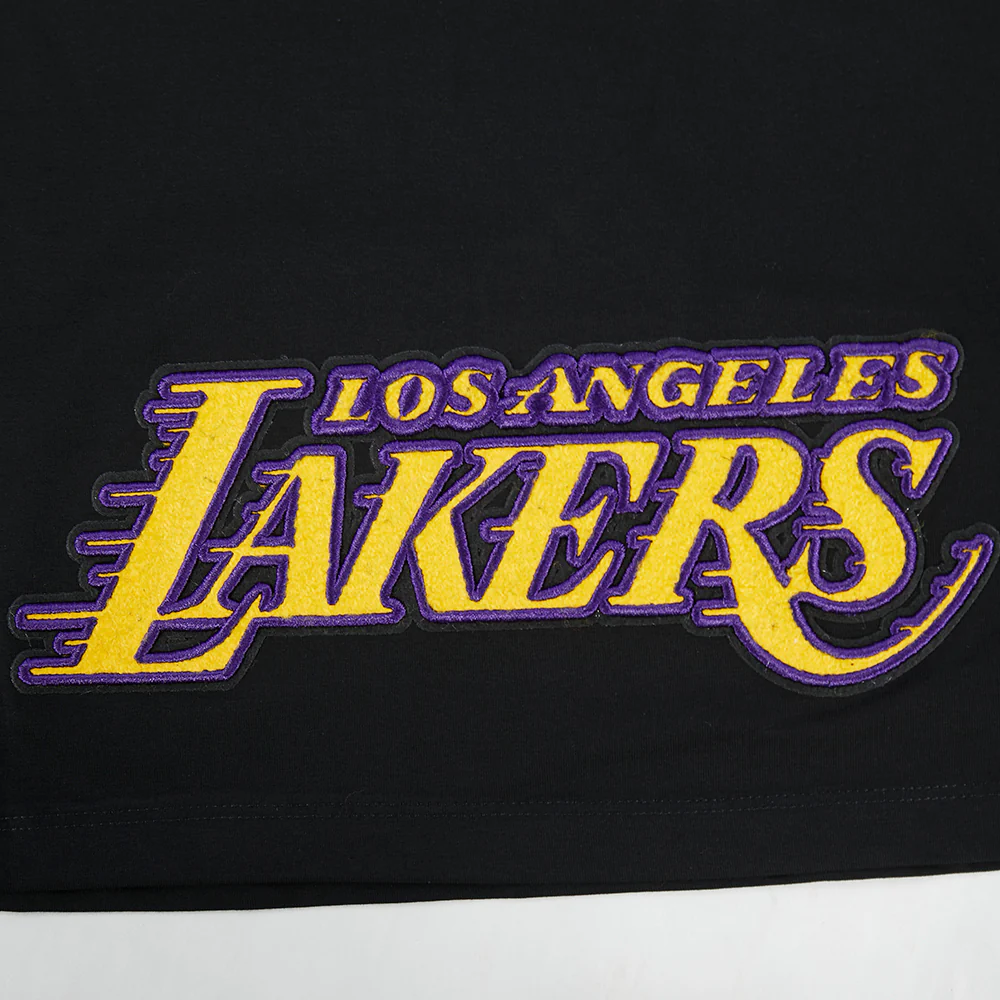 NBA LOS ANGELES LAKERS LEBRON JAMES #23 CLASSIC PNN WOMEN'S SJ BOXY TE (BLACK) - Image 10