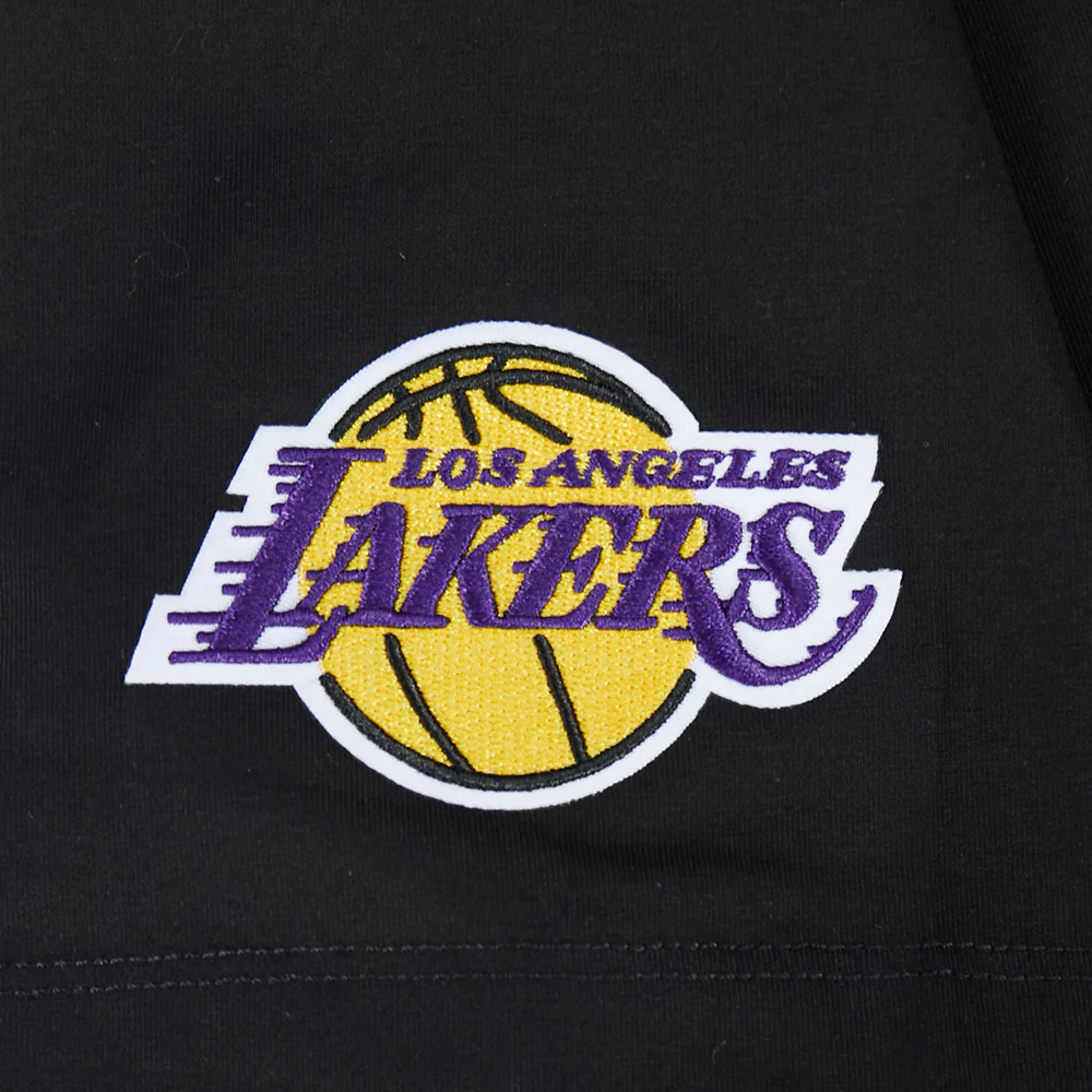 NBA LOS ANGELES LAKERS LUKA DONCIC #77 CLASSIC PNN WOMEN'S SJ BOXY TEE (BLACK) - Image 8