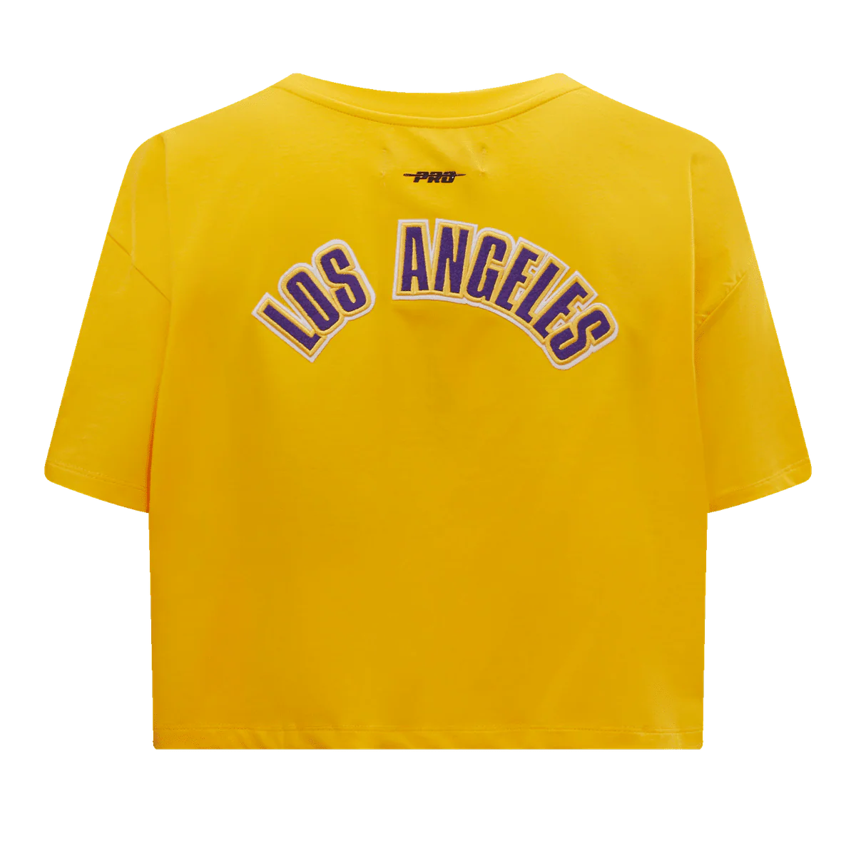 NBA LOS ANGELES LAKERS CLASSIC WOMEN'S BOXY TEE (YELLOW) - Image 4