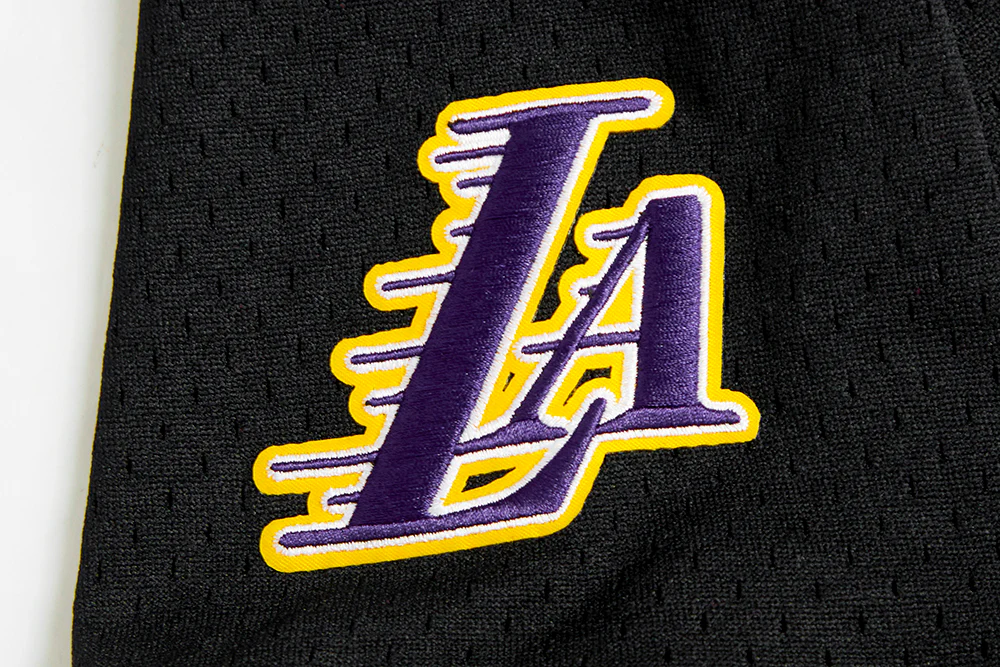 NBA LOS ANGELES LAKERS CLASSIC BIG BOYS SHORT SLEEVE MESH TEE (BLACK/PURPLE) - Image 7
