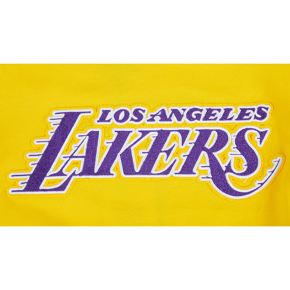 NBA LOS ANGELES LAKERS CLASSIC SINGLE JERSEY BIG BOYS SINGLE JERSEY TEE (YELLOW) - Image 7