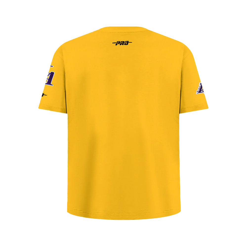 NBA LOS ANGELES LAKERS LUKA DONCIC #77 CLASSIC PNN BIG BOY'S SS TAPING (YELLOW/BLACK) - Image 3