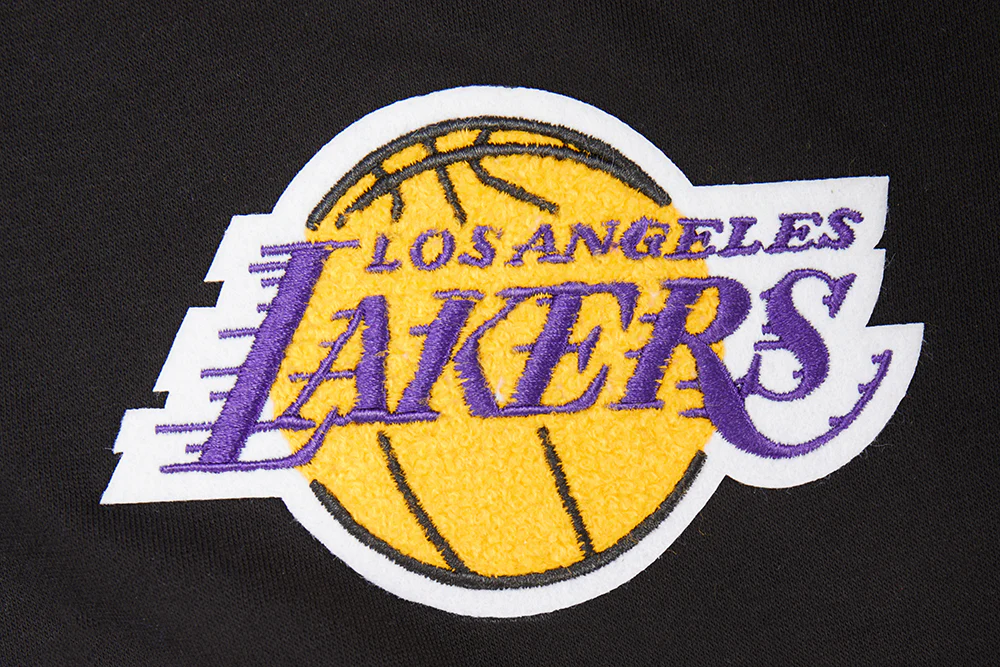 NBA LOS ANGELES LAKERS CLASSIC BIG BOYS FLEECE 2.0 SHORT (BLACK/PURPLE) - Image 5