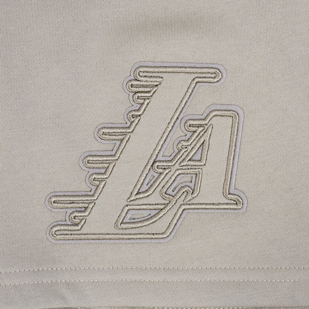 NBA LOS ANGELES LAKERS NEUTRAL BIG BOYS FLC SHORT (TAUPE) - Image 5