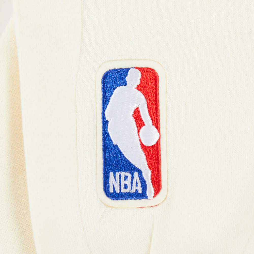 NBA LOS ANGELES LAKERS RETRO CLASSIC BIG BOYS RIB FLC SWEATPANT (EGGSHELL/ PURPLE) - Image 6