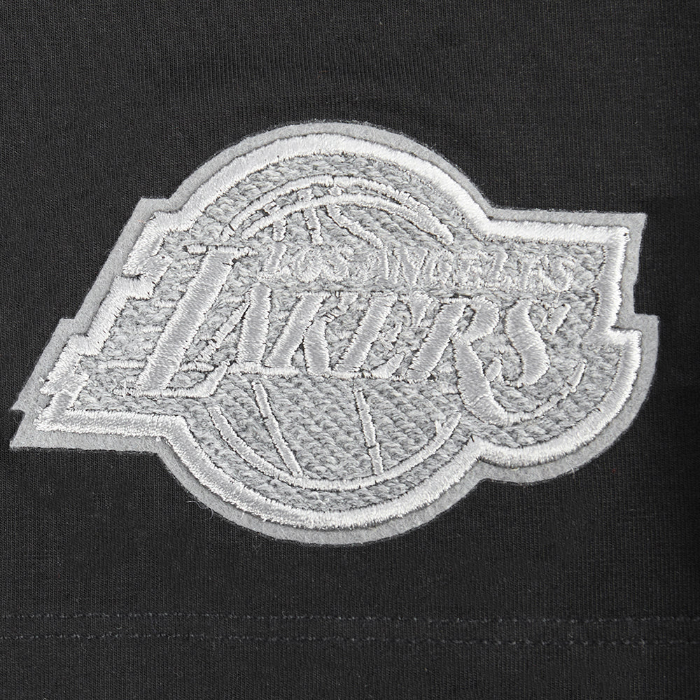 NBA LOS ANGELES LAKERS REVERSE FRENCH TERRY WOMEN'S BODYCON DRESS (BLACK) - Image 7