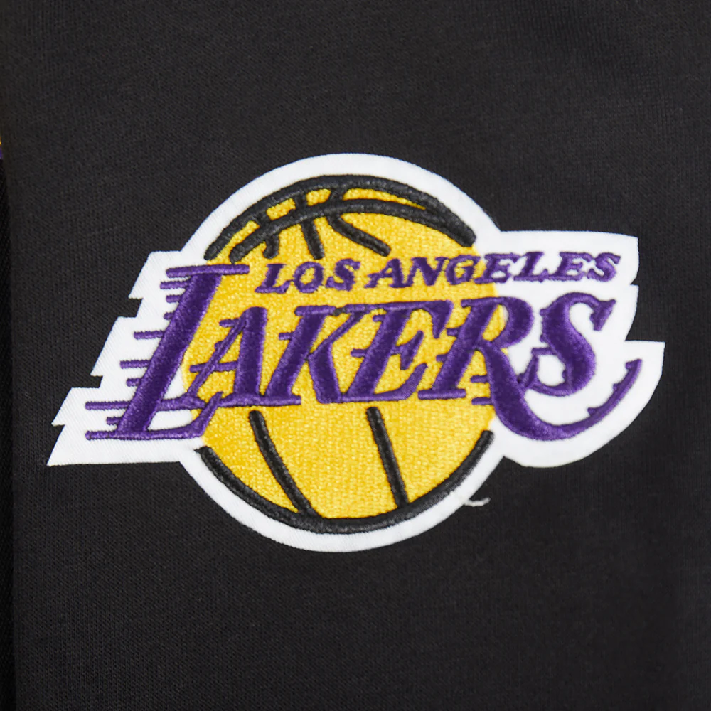NBA LOS ANGELES LAKERS CLASSIC BIG BOYS FLEECE PULLOVER HOODIE (BLACK) - Image 6