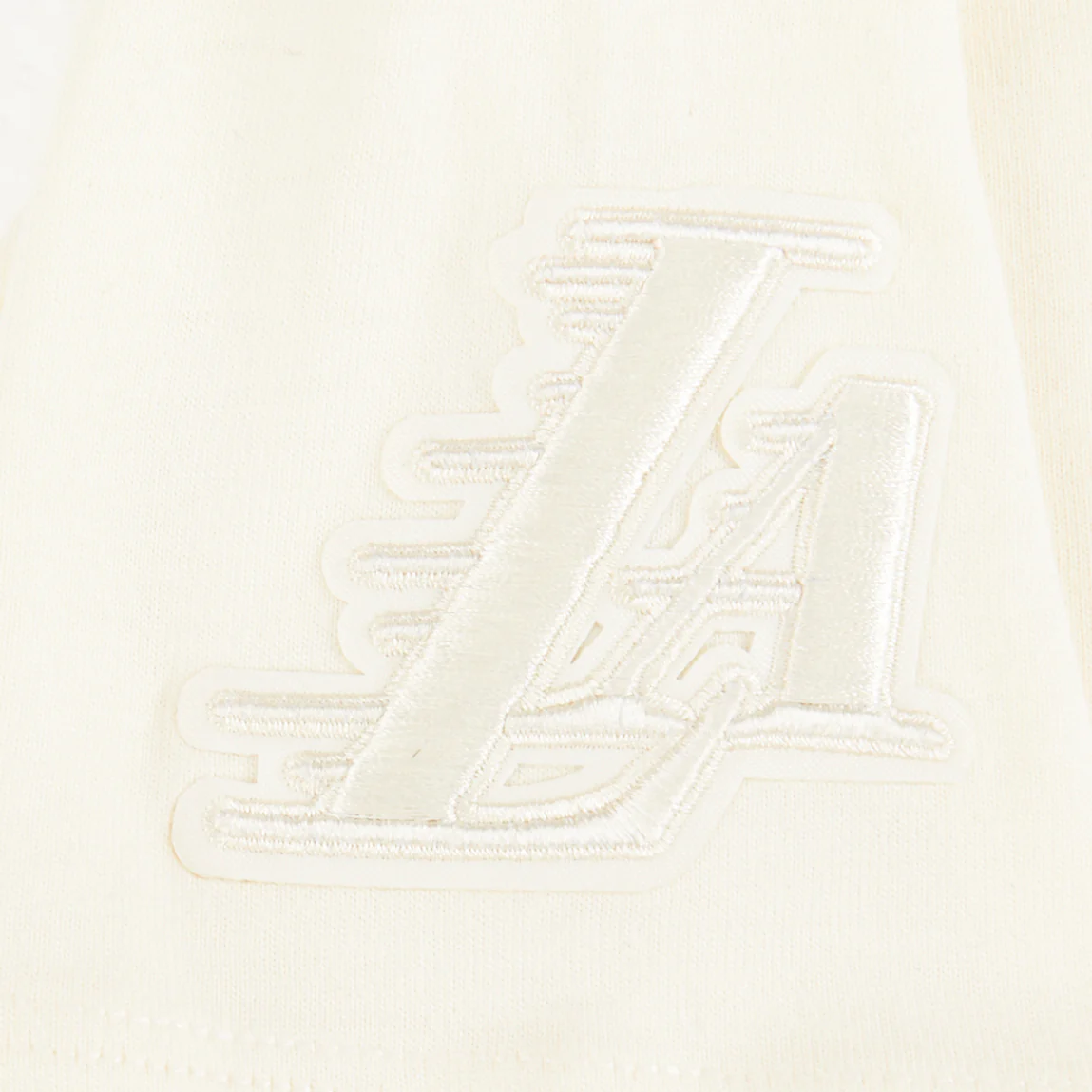 NBA LOS ANGELES LAKERS NEUTRAL BIG GIRLS SHORT SLEEVE BOXY TEE (EGGSHELL) - Image 4