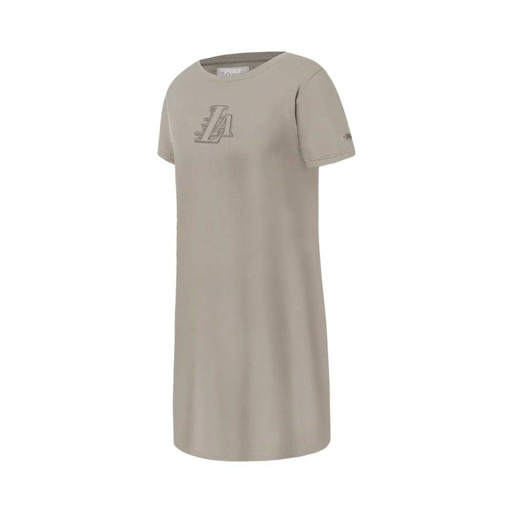 NBA LOS ANGELES LAKERS NEUTRAL BIG GIRLS TEE DRESS (TAUPE) - Image 2