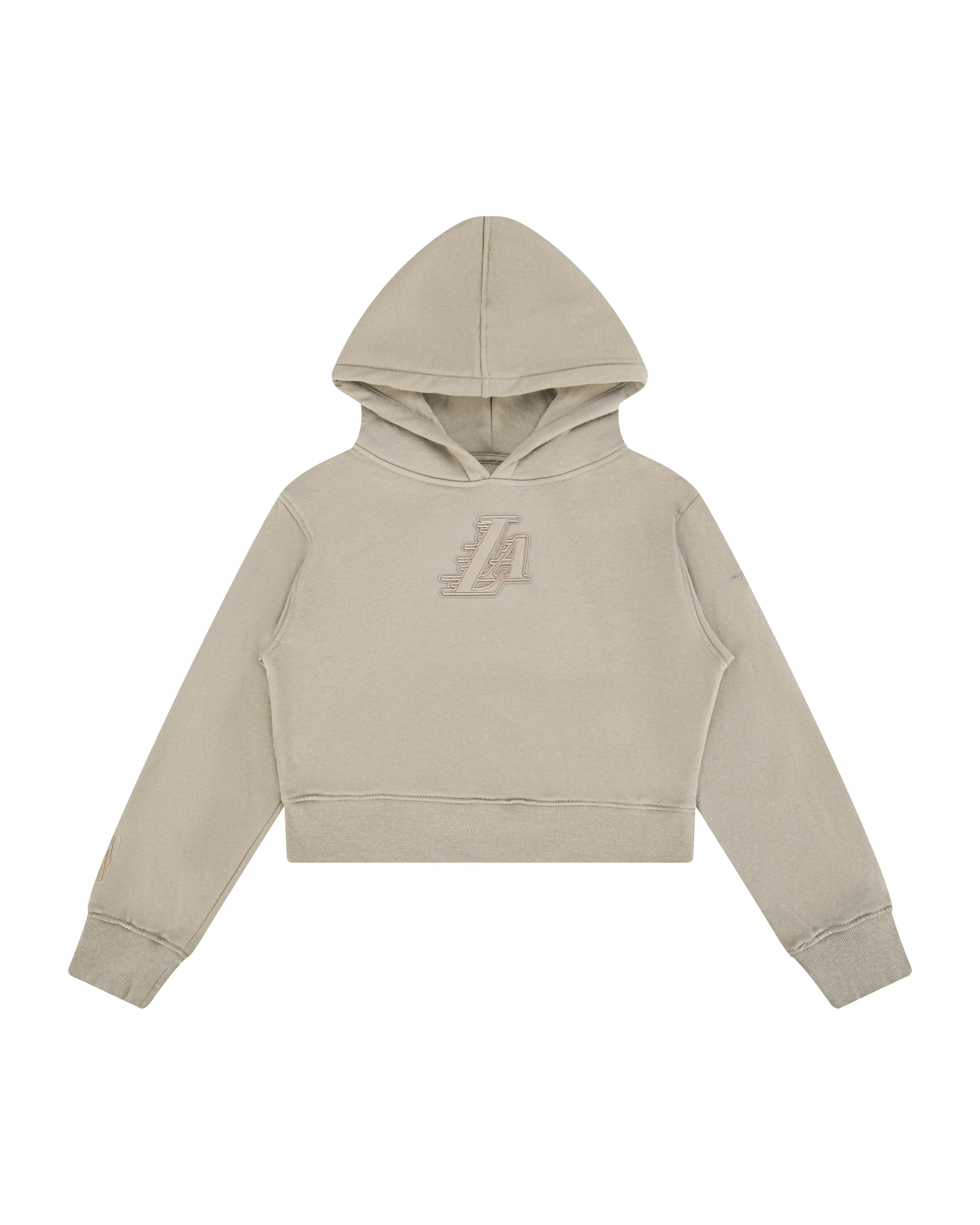 NBA LOS ANGELES LAKERS NEUTRAL BIG GIRLS FLEECE PULLOVER HOODIE (TAUPE)