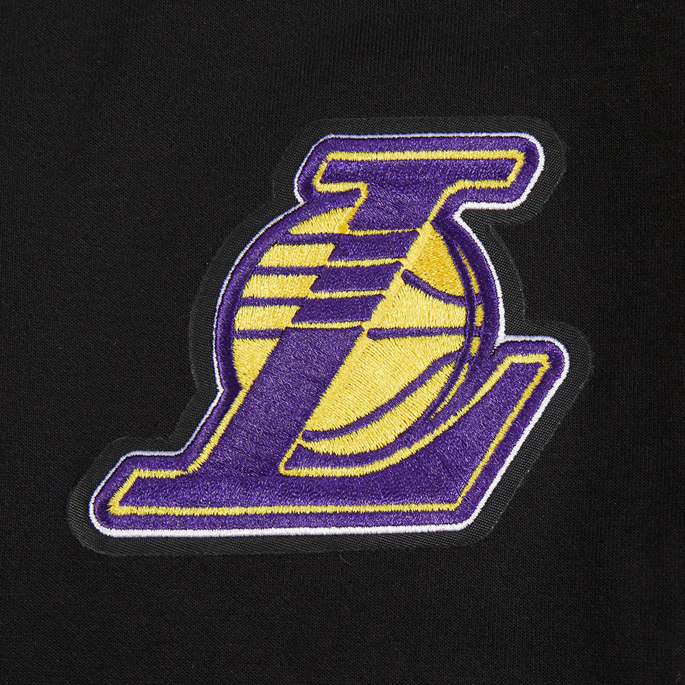 NBA LOS ANGELES LAKERS GAME DAY CLASSICS WOMEN'S DOUBLE KNIT CREWNECK (BLACK) - Image 6
