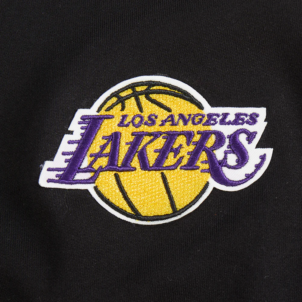 NBA LOS ANGELES LAKERS GAME DAY CLASSICS WOMEN'S DOUBLE KNIT CREWNECK (BLACK) - Image 7