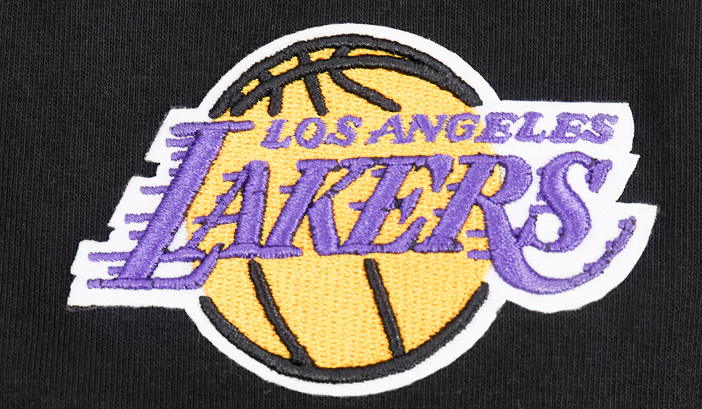 NBA LOS ANGELES LAKERS SCRIPT TAIL WOMEN'S HIGH WAIST JERSEY LEGGING (BLACK) - Image 5