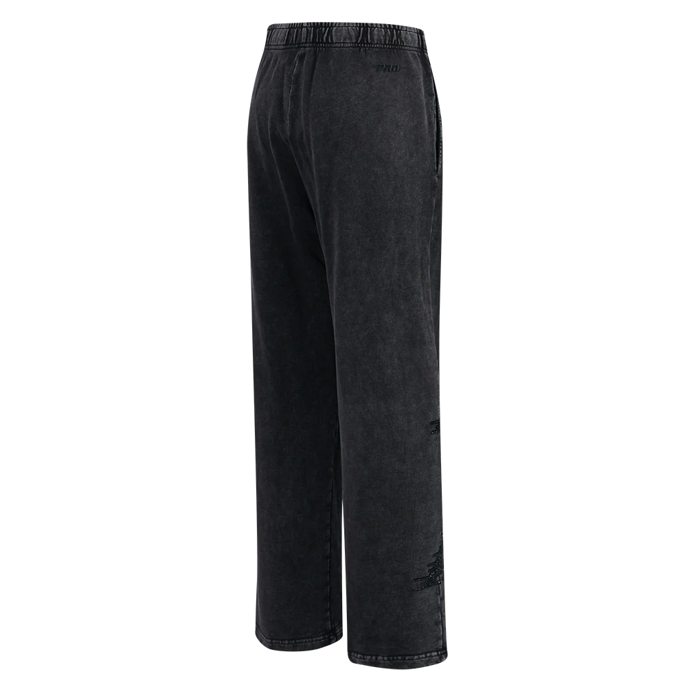 NBA LOS ANGELES LAKERS WASHED CRYSTALLINE WOMEN'S ENZYME WASH FT STRAI (WASHED BLACK) - Image 5