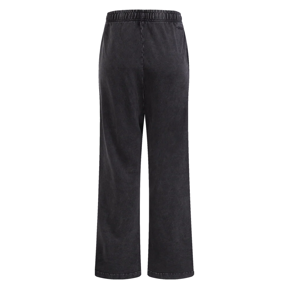 NBA LOS ANGELES LAKERS WASHED CLASSIC WOMEN'S ENZYME WASH FT STRAIGHT (WASHED BLACK) - Image 4