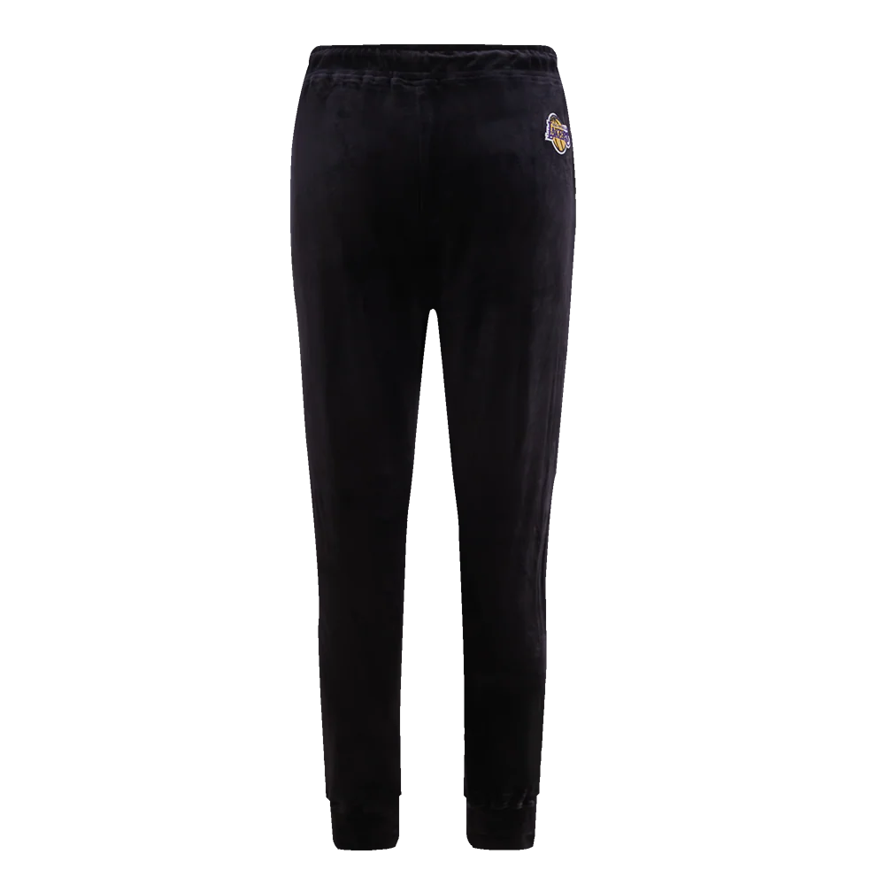 NBA LOS ANGELES LAKERS CLASSIC WOMEN'S VELOUR JOGGER (BLACK) - Image 4