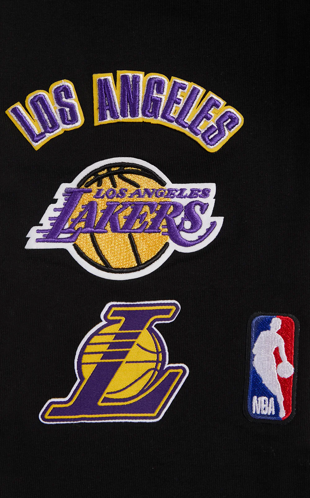 NBA LOS ANGELES LAKERS RETRO CLASSIC WOMEN'S JERSEY LEGGING (BLACK) - Image 5