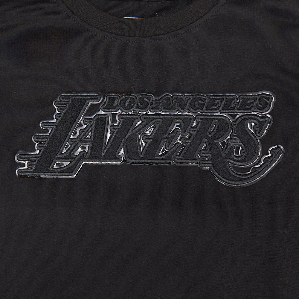 NBA LOS ANGELES LAKERS TRIPLE BLACK LITTLE BOYS SHORT SLEEVE TEE (BLACK) - Image 5