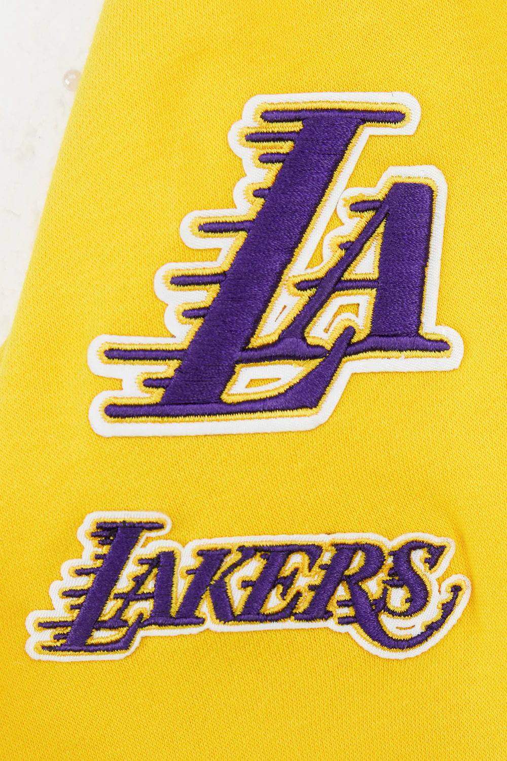 NBA LOS ANGELES LAKERS CLASSIC LITTLE BOYS FLEECE FULL ZIP HOODIE (YELLOW) - Image 7