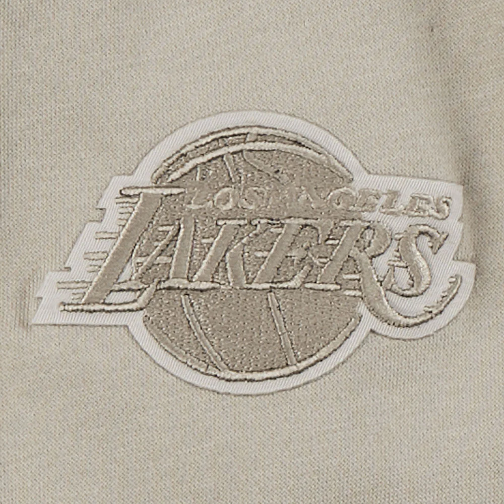 NBA LOS ANGELES LAKERS NEUTRAL LITTLE BOYS FLEECE CREWNECK (TAUPE) - Image 6