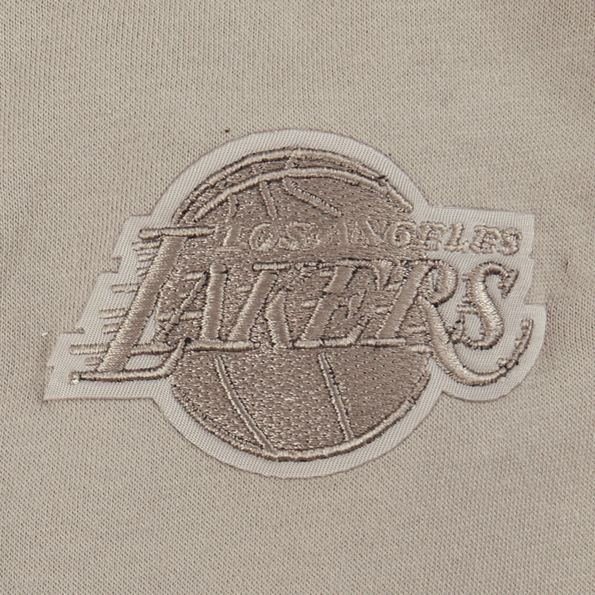 NBA LOS ANGELES LAKERS NEUTRAL LITTLE GIRLS FLEECE CREWNECK (TAUPE) - Image 6