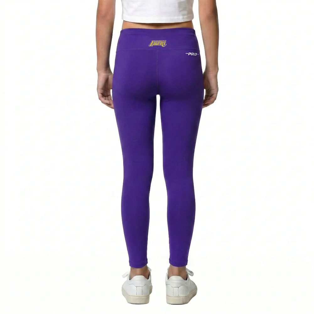 NBA LOS ANGELES LAKERS CLASSIC LITTLE GIRLS LEGGING (PURPLE) - Image 3