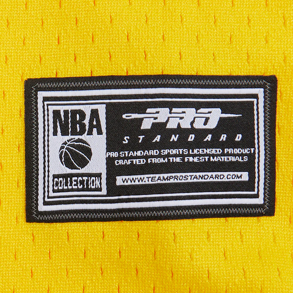 NBA LOS ANGELES LAKERS CLASSIC TODDLER BOYS MESH BUTTON DOWN SHIRT (YELLOW/PURPLE) - Image 8