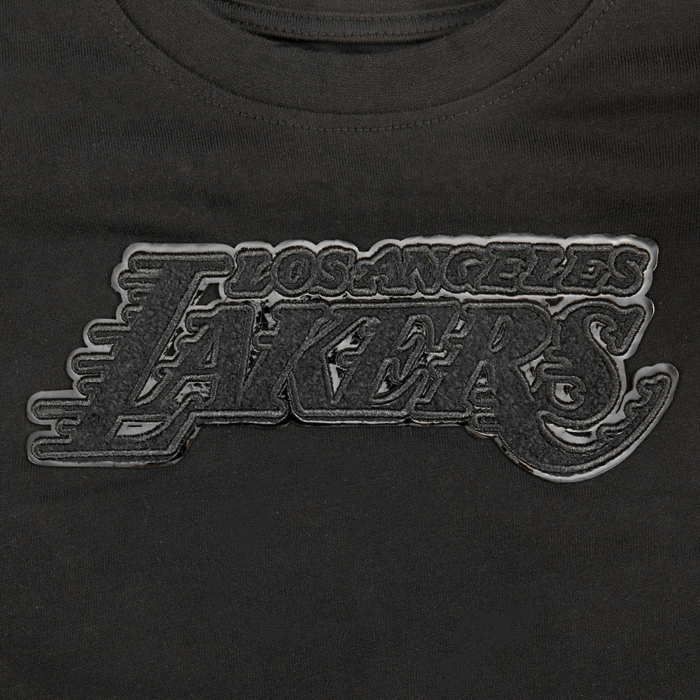 NBA LOS ANGELES LAKERS TRIPLE BLACK TODDLER BOYS SHORT SLEEVE TEE (BLACK) - Image 5