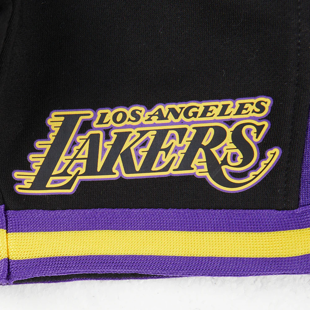 NBA LOS ANGELES LAKERS CLASSIC TODDLER BOYS FLEECE 2.0 SHORT (BLACK/PURPLE) - Image 7