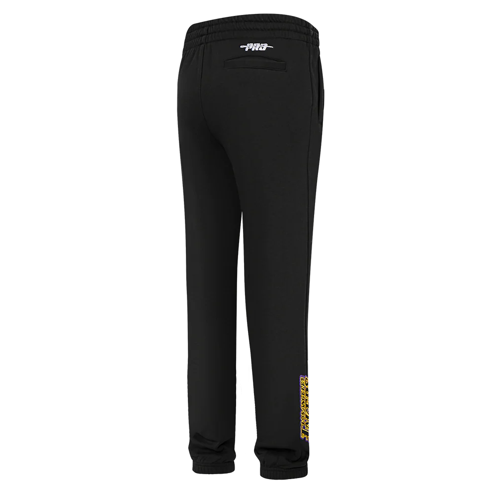 NBA LOS ANGELES LAKERS CLASSIC TODDLER BOYS FLC SWEATPANT (BLACK) - Image 3