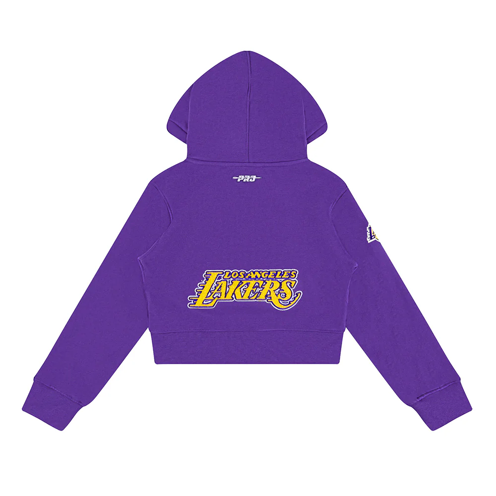 NBA LOS ANGELES LAKERS CLASSIC TODDLER GIRLS FLEECE FULL ZIP HOODIE (PURPLE) - Image 4