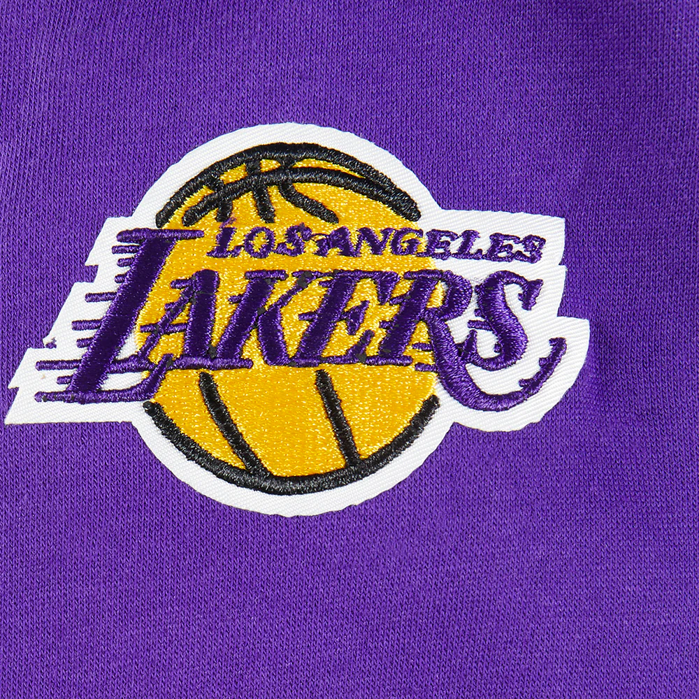 NBA LOS ANGELES LAKERS CLASSIC TODDLER GIRLS FLEECE FULL ZIP HOODIE (PURPLE) - Image 7