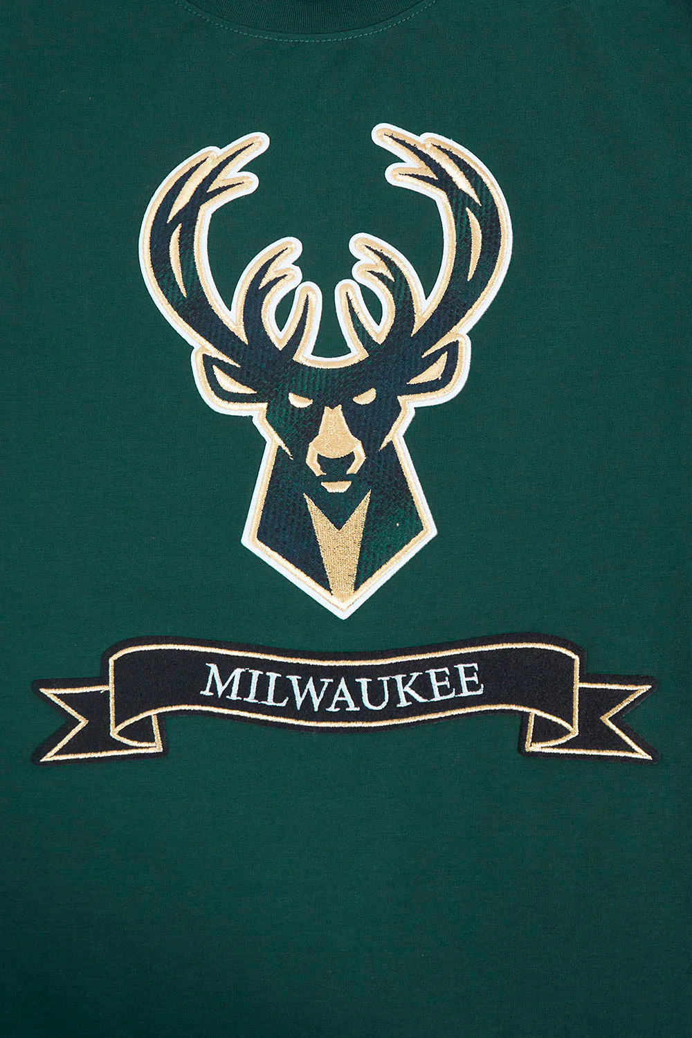 NBA MILWAUKEE BUCKS PRO PREP SINGLE JERSEY MEN'S TEE (FOREST GREEN) - Image 5