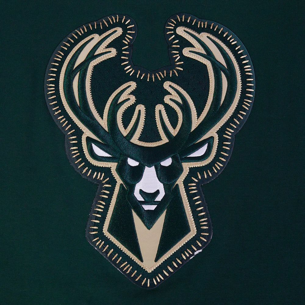 NBA MILWAUKEE BUCKS DIY PICK STITCH MEN'S SINGLE JERSEY TEE (FOREST GREEN) - Image 5