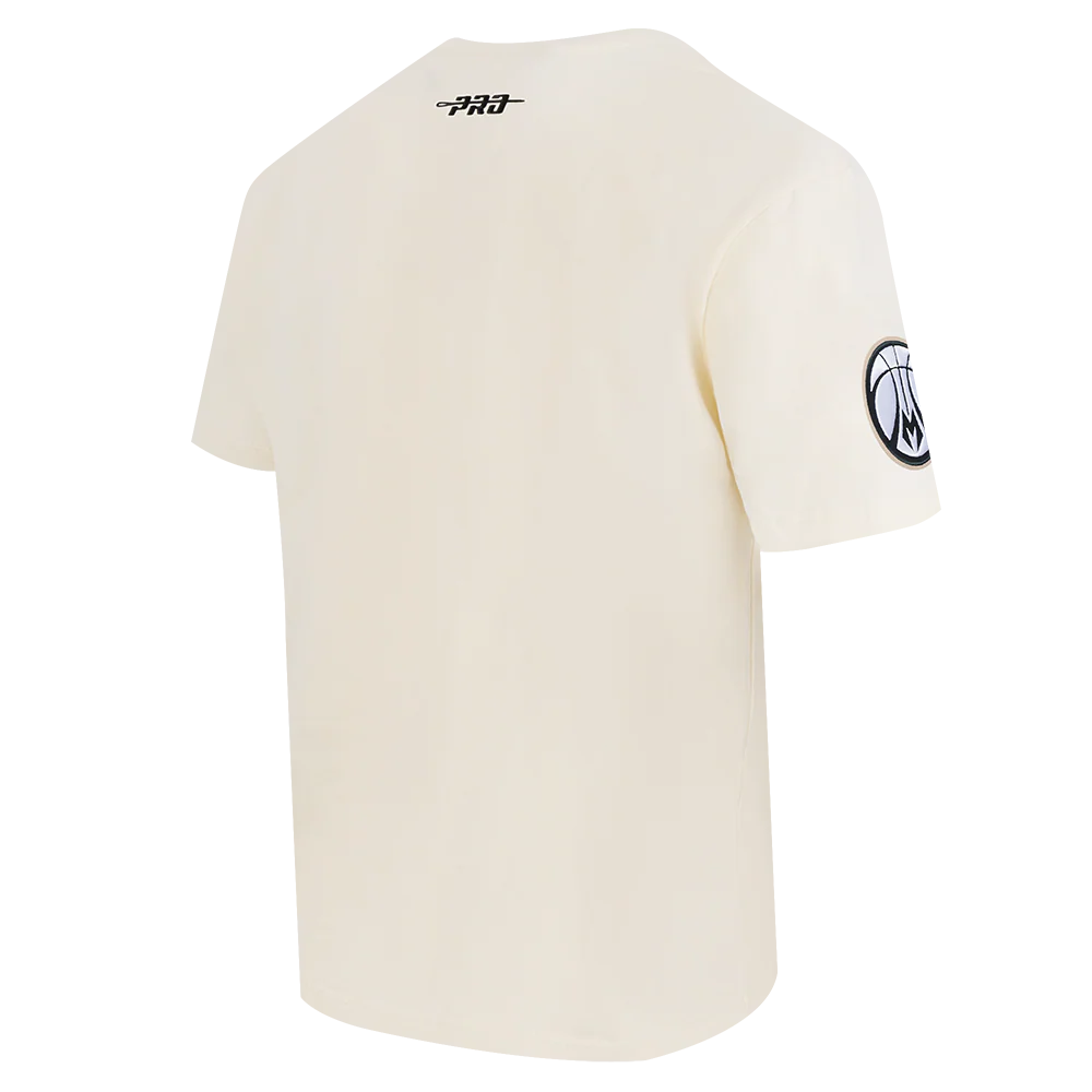 NBA MILWAUKEE BUCKS CHROME MEN'S CJ DROP SHOULDER TEE (EGGSHELL) - Image 4