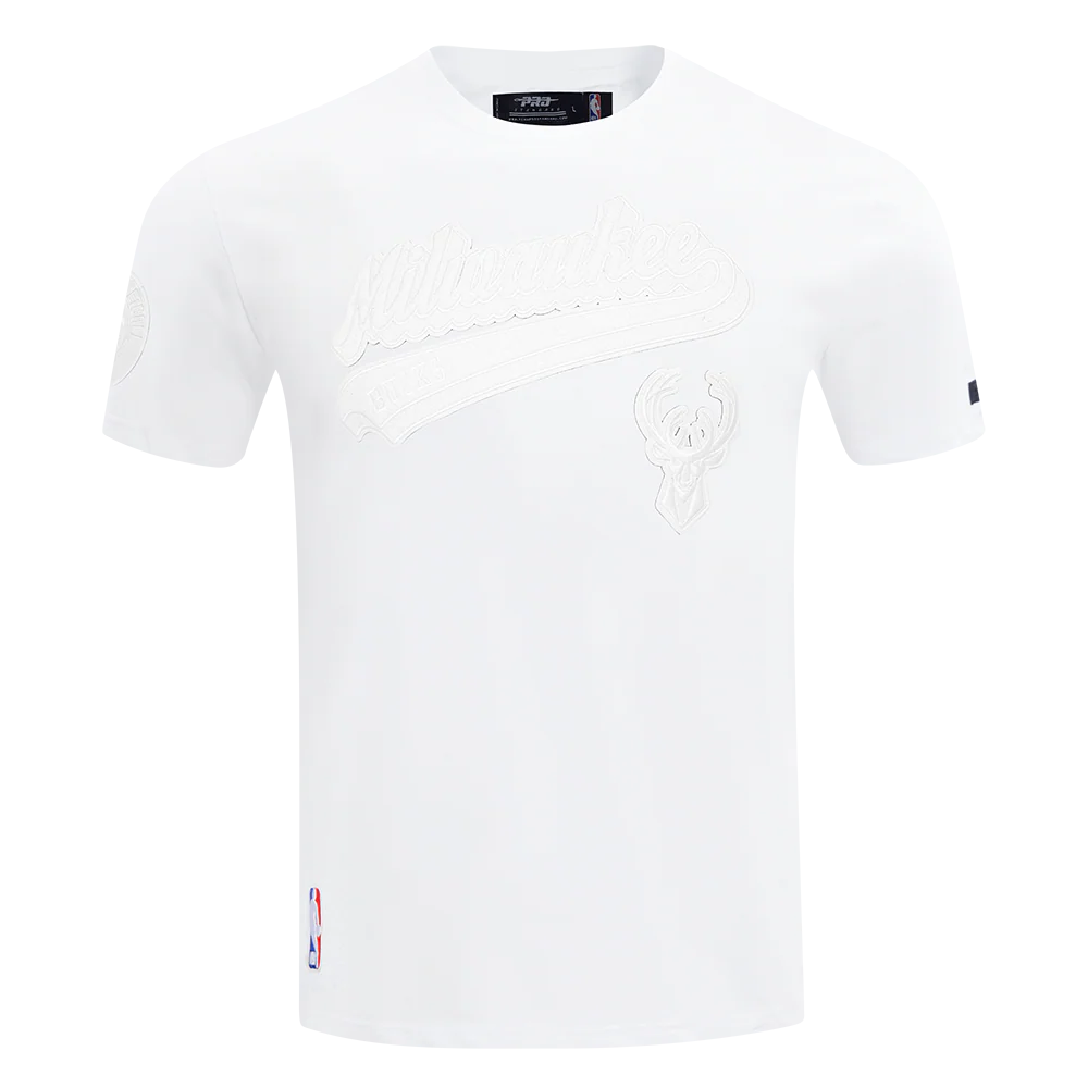 NBA MILWAUKEE BUCKS WHITE OUT MEN'S SJ TEE (WHITE)