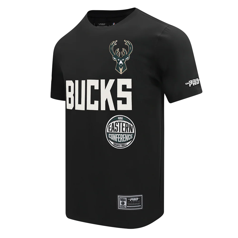 NBA MILWAUKEE BUCKS MODERN ORIGINALS MEN'S SJ TEE (BLACK) - Image 4