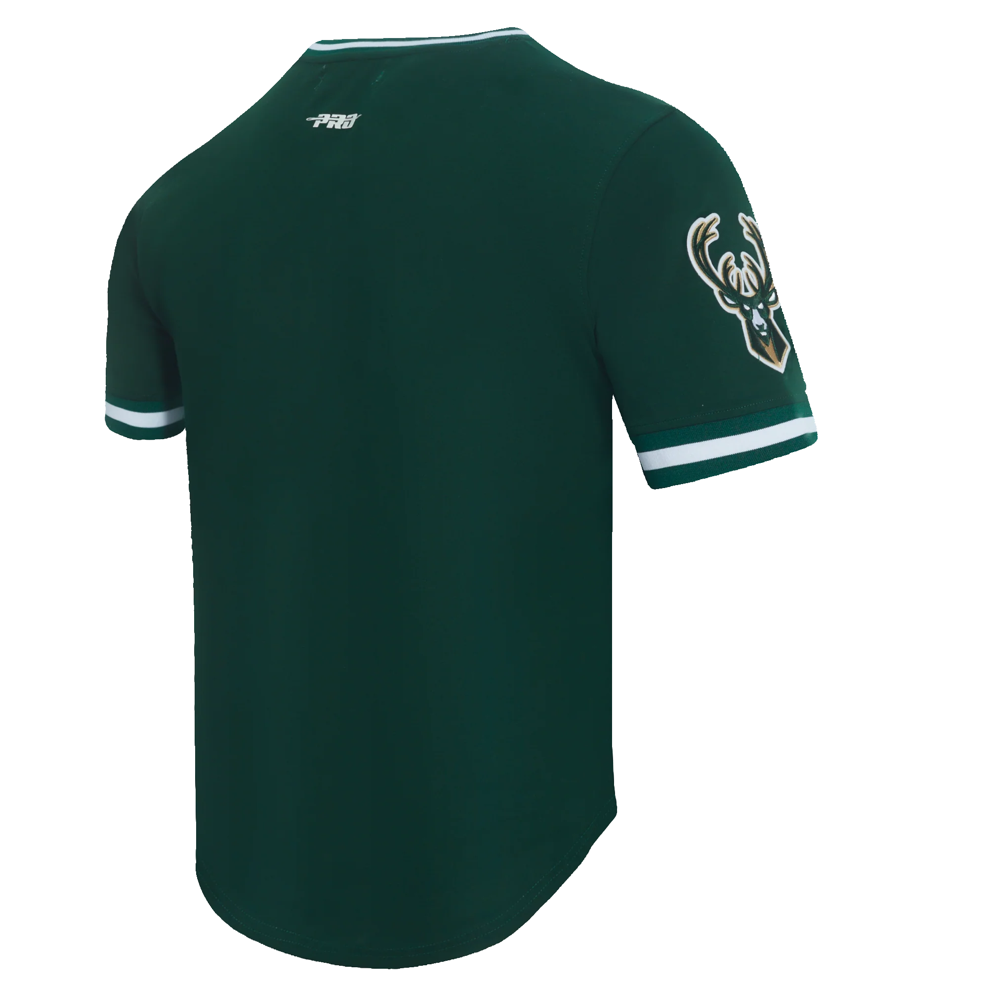 NBA MILWAUKEE BUCKS GIANNIS ANTEOKOUNMPO #34 MEN'S DOUBLE KNIT TEE (FOREST GREEN) - Image 4