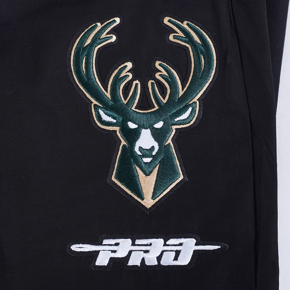 NBA MILWAUKEE BUCKS CLASSIC WIND SUIT MEN'S WOVEN PANT (BLACK) - Image 5