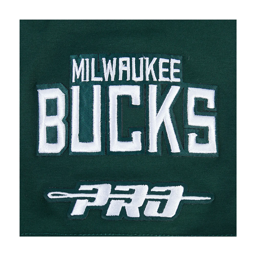 NBA MILWAUKEE BUCKS CITY ARCH MEN'S FLC PO HOODIE (FOREST GREEN) - Image 10
