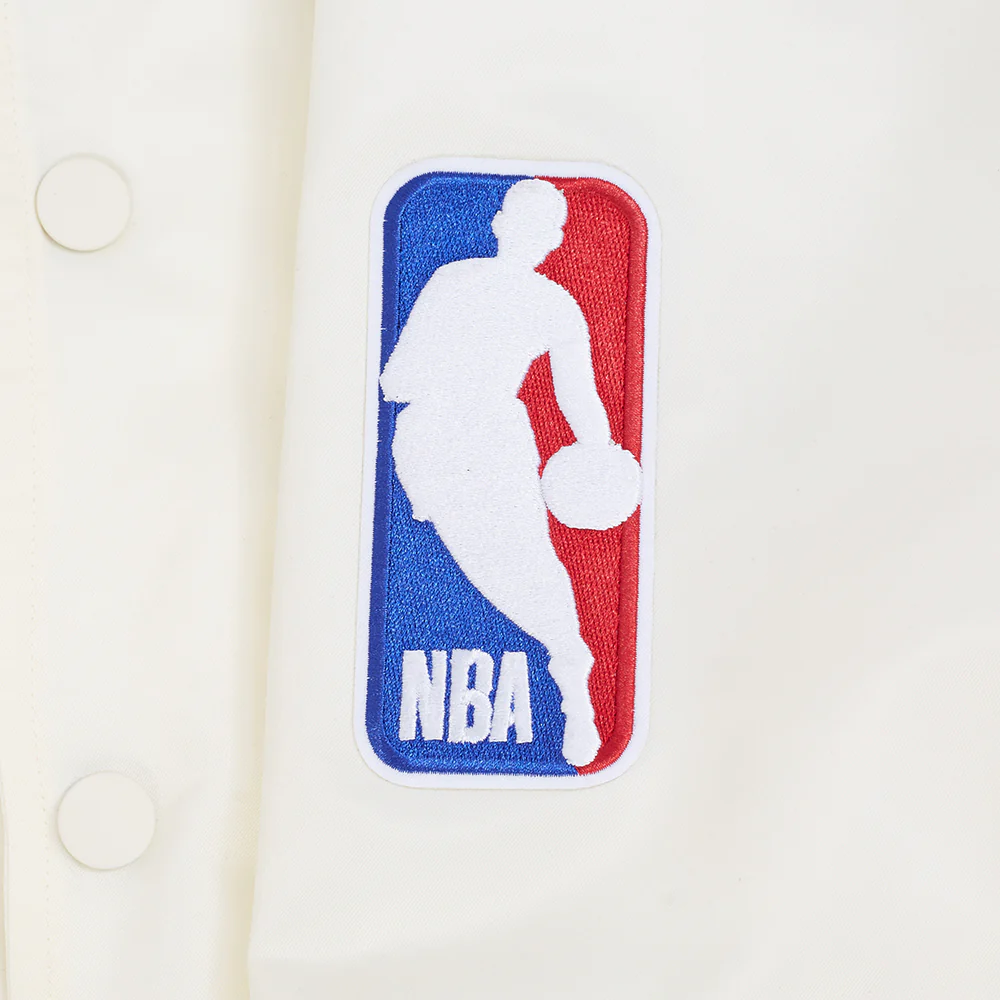 MILWAUKEE BUCKS BEST OF MEN'S RIB SATIN JACKET (EGGSHELL/ BLACK) - Image 10