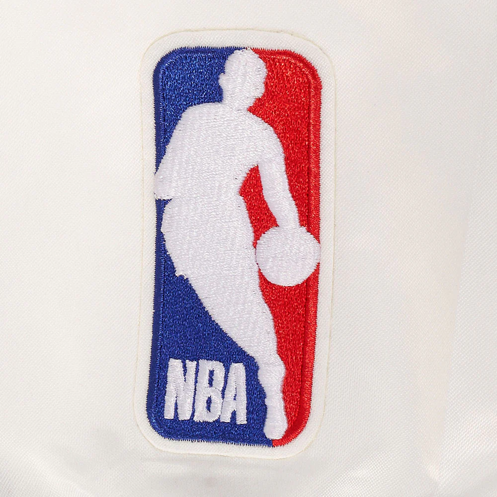 NBA MILWAUKEE BUCKS CITY EDITION 25-26 MEN'S PRO SATIN YD RIB JACKET (EGGSHELL/ ROYAL BLUE) - Image 9