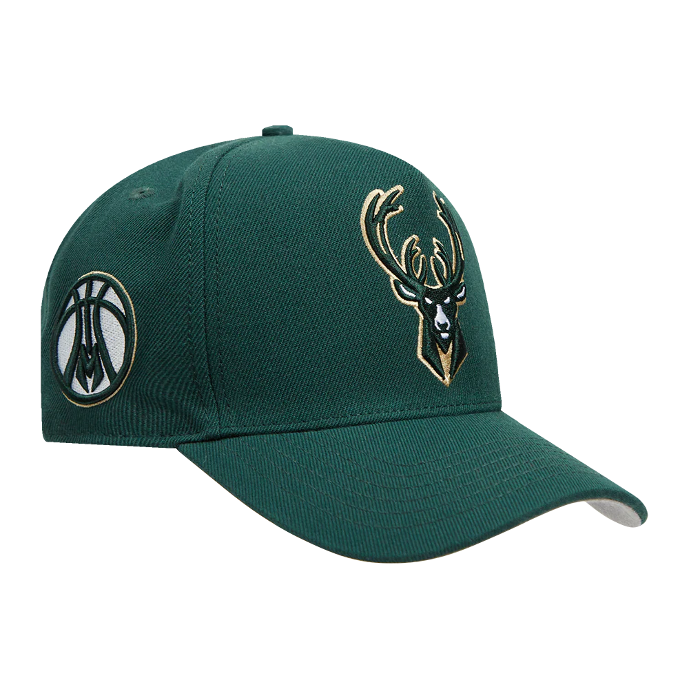 NBA MILWAUKEE BUCKS CITY RANSOM PINCH FRONT SNAPBACK (FOREST GREEN) - Image 5