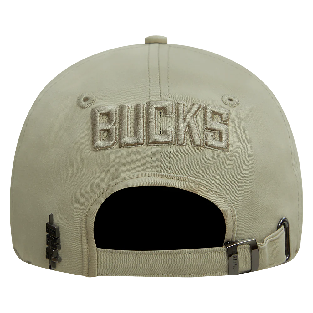 NBA MILWAUKEE BUCKS NEUTRAL DAD HAT (TAUPE) - Image 5