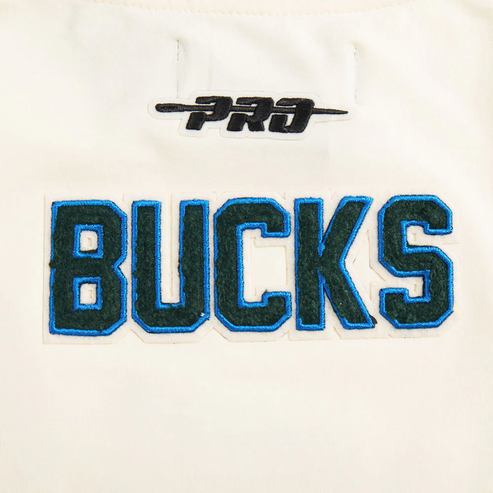 NBA MILWAUKEE BUCKS CITY EDITION 25-26 WOMEN'S SJ BOXY TEE (EGGSHELL) - Image 9