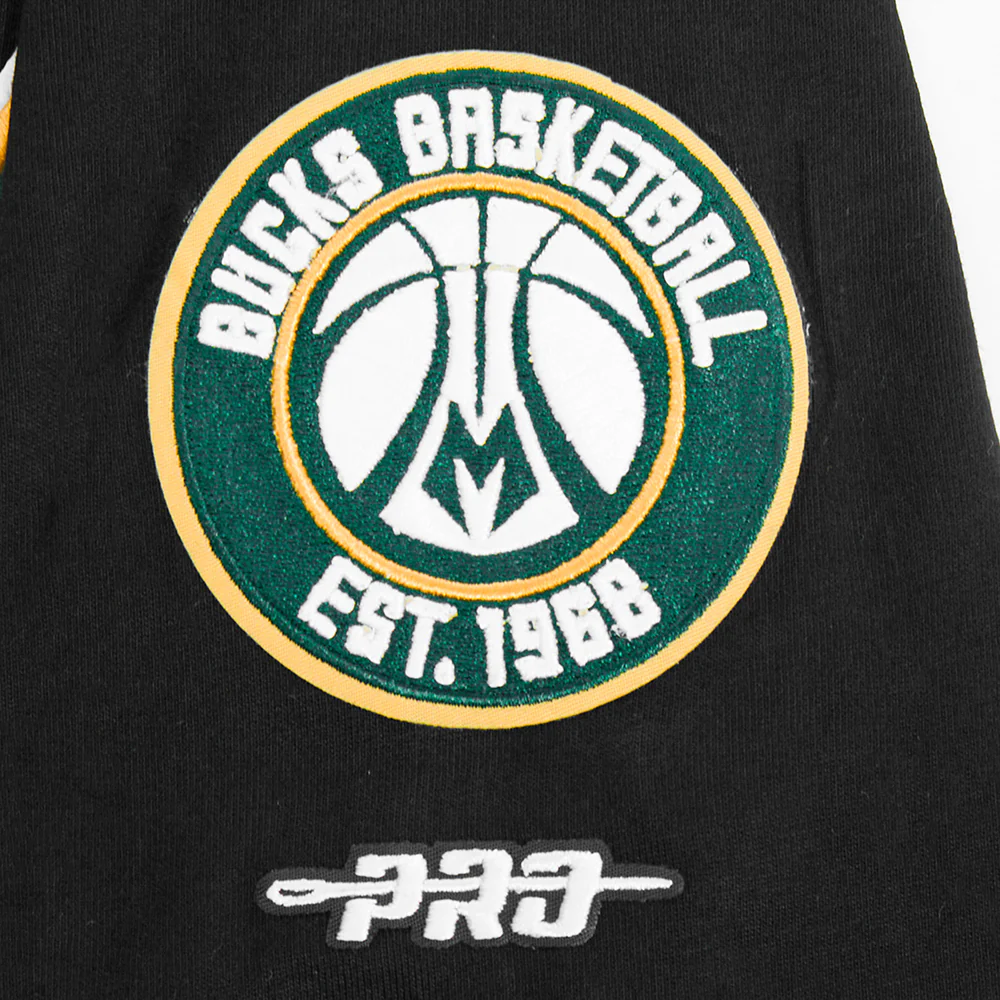 NBA MILWAUKEE BUCKS CLASSIC BIG BOYS SJ TEE (BLACK) - Image 5