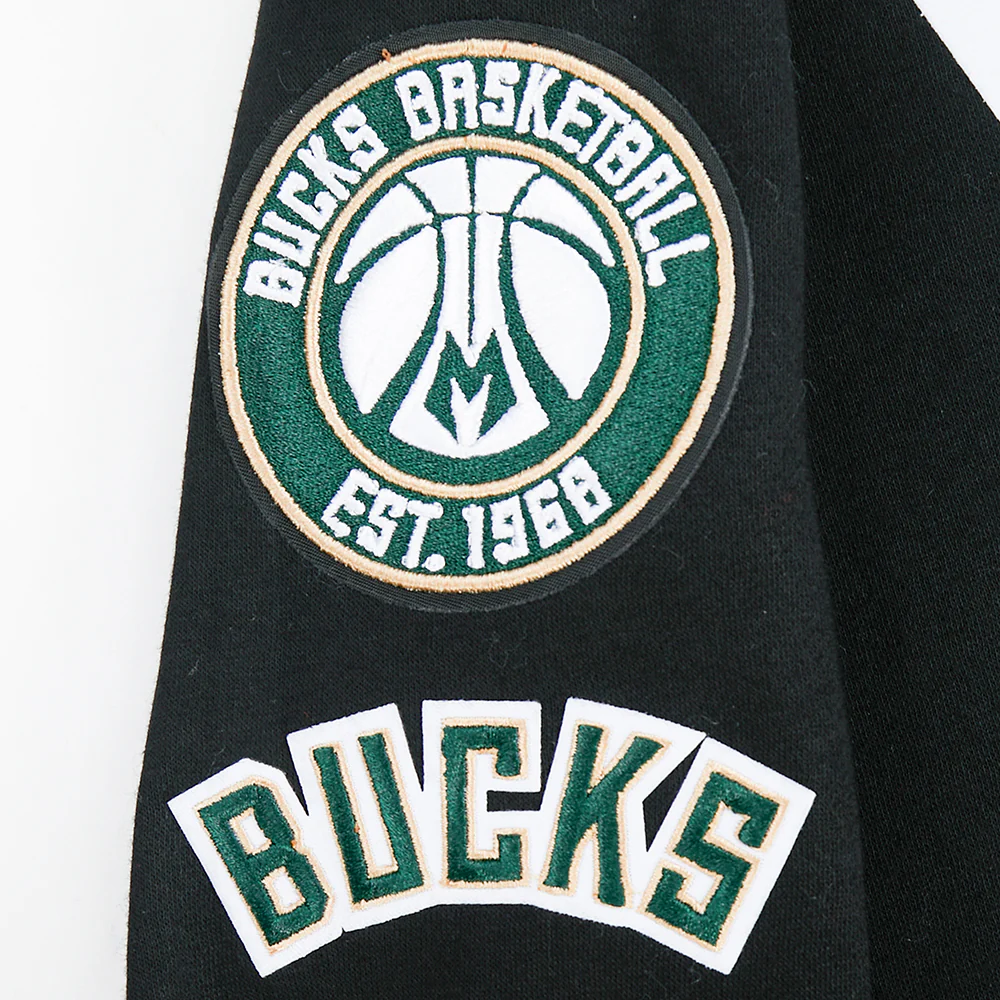 NBA MILWAUKEE BUCKS GIANNIS ANTETOKOUNMPO #34 CLASSIC PNN BIG BOY'S FLE (BLACK) - Image 6