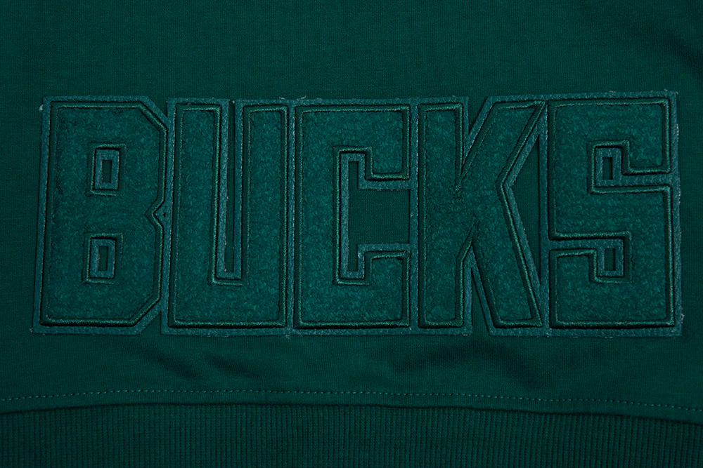 NBA MILWAUKEE BUCKS TRIPLE TONAL DK FZ HOODIE (FOREST GREEN) - Image 7