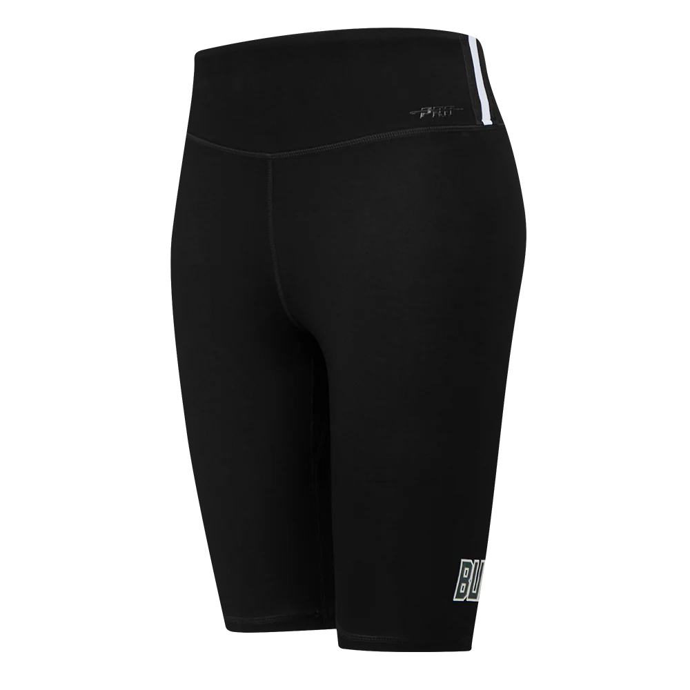 NBA MILWAUKEE BUCKS CLASSIC WOMEN'S COTTON BIKE SHORT (BLACK)